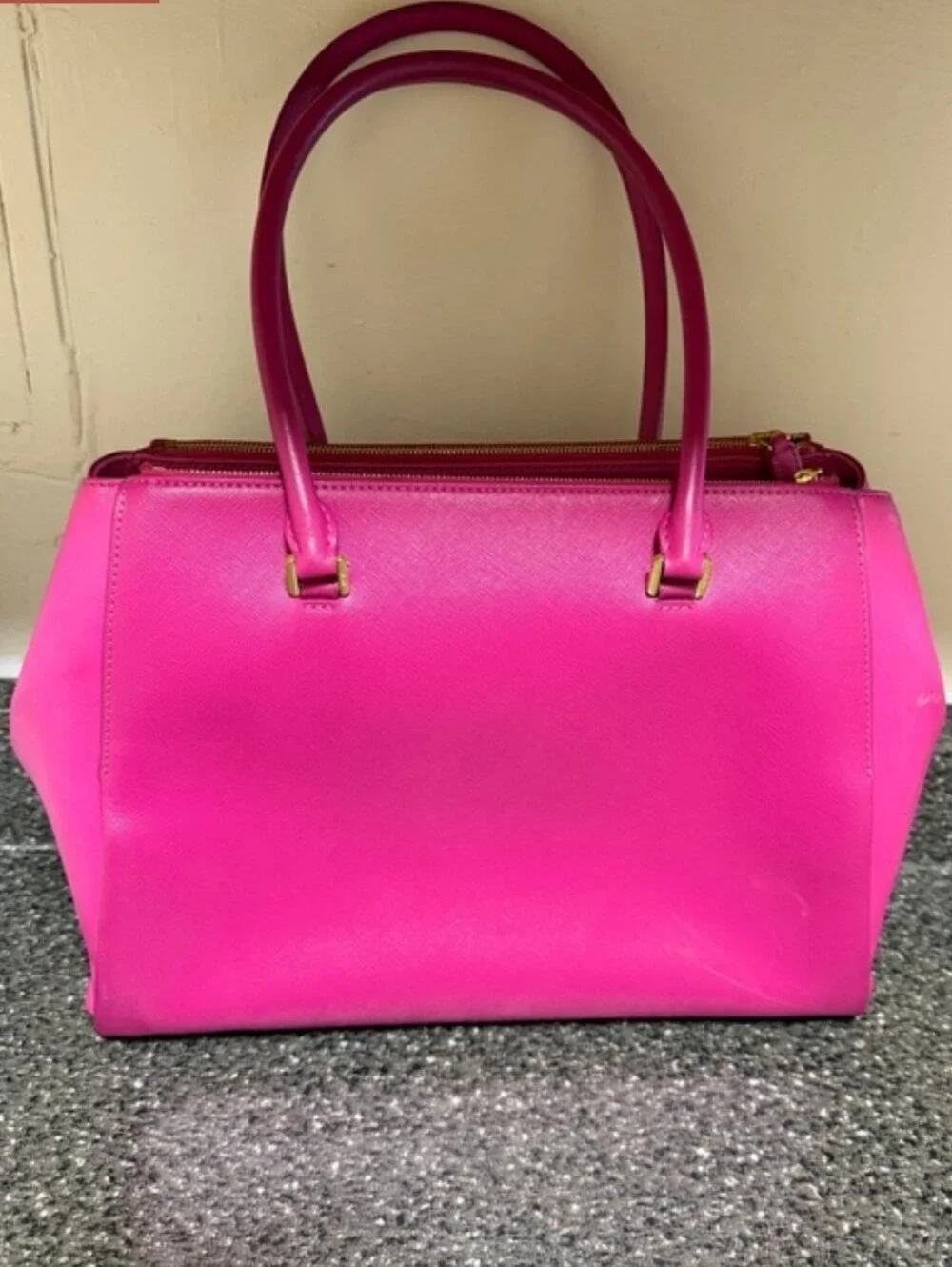 Authentic MCM Bright Pink Satchel